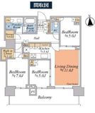 HARUMI FLAG PARK VILLAGE (晴海フラッグ パークヴィレッジ) 7階 間取り図