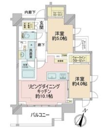 クリオラベルヴィ市ヶ谷 1階 間取り図