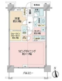 ベイクレストタワー 22階 間取り図