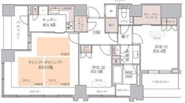 ガリシアグランデ江戸川橋 30階 間取り図