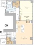 マジェスタワー六本木 27階 間取り図