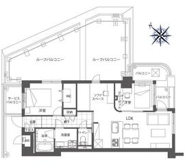 ガリシアグランデ江戸川橋 9階 間取り図
