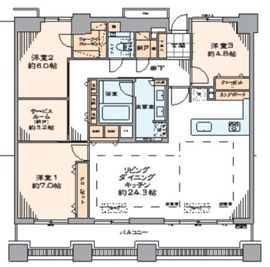 石神井公園ピアレス・ザ・タワー 31階 間取り図