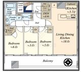 パークタワー晴海 10階 間取り図