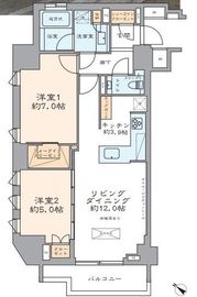 サンウッド赤坂丹後町 3階 間取り図