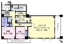 フェアロージュ南平台 2階 間取り図