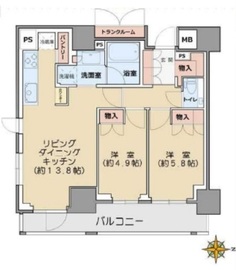 ザ・パークハウス小石川後楽園 9階 間取り図