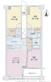 目黒本町レジデンス 4階 間取り図