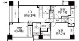 クレッセント西蒲田 6階 間取り図
