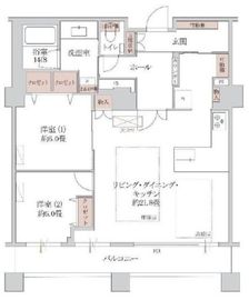 シティフロントタワー 19階 間取り図