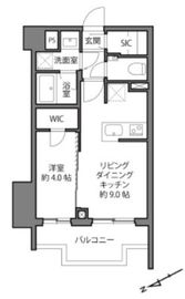ディアナコート三軒茶屋 4階 間取り図