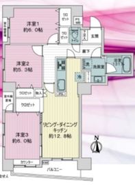 ライオンズプラザ蔵前 2階 間取り図