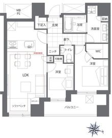 ブランズ四番町 15階 間取り図