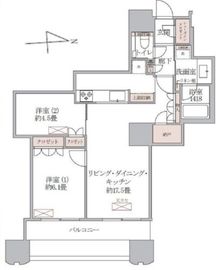 富久クロスコンフォートタワー(Tomihisa Cross)  28階 間取り図