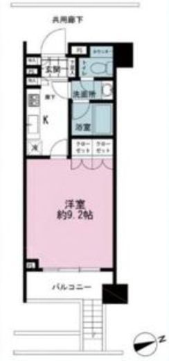 プレミアブラン代々木公園 1階 間取り図