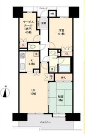 プラウド錦糸公園 13階 間取り図