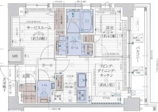MEW 9階 間取り図