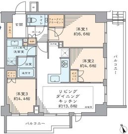 ザ・パークハウス渋谷美竹 1階 間取り図