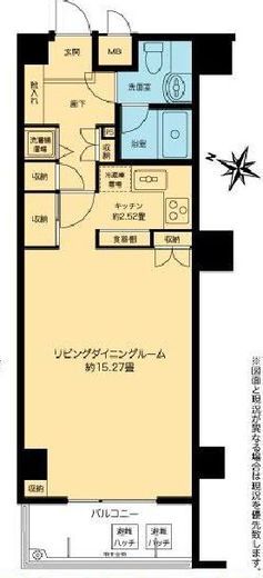 リシェ広尾 3階 間取り図