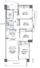 コスモ西葛西ステーションアベニュー 5階 間取り図