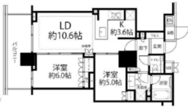 ベイサイドタワー晴海 8階 間取り図