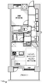 グランスイート桜新町 2階 間取り図