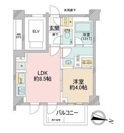 オープンレジデンシア新中野 3階 間取り図