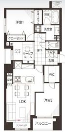 イトーピア三田 4階 間取り図