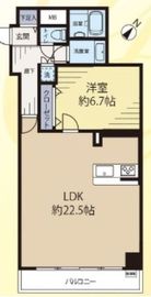 イプセ蒲田ウエスト 3階 間取り図