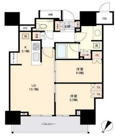 パークホームズ日本橋本町 13階 間取り図