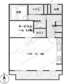 麻布狸穴ナショナルコート 2階 間取り図