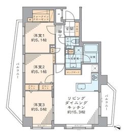 カスタリア銀座3 6階 間取り図