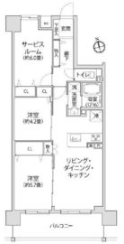 クレストフォルム南馬込 8階 間取り図