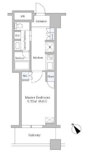 セントラルレジデンス シティタワー池袋 6階 間取り図