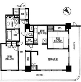 ステーションフロントタワー 28階 間取り図