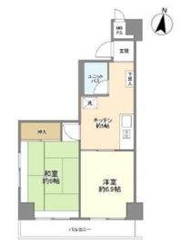 九段シルバーパレス 8階 間取り図