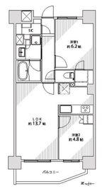 プレジール尾久ステーションマークス 3階 間取り図