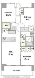 パークアクシス高田馬場 11階 間取り図