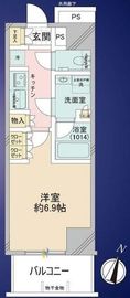 プレシス本駒込 2階 間取り図