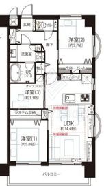 虎ノ門ガーデン 5階 間取り図