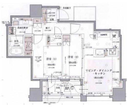 パークアクシス豊洲 9階 間取り図