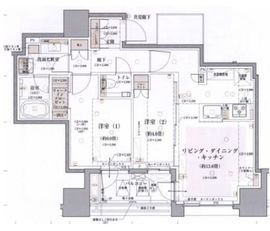 パークアクシス豊洲 9階 間取り図