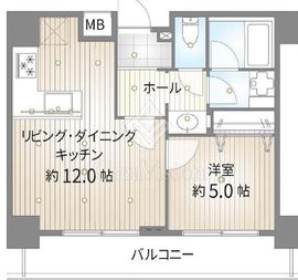 ランドステージお茶の水 6階 間取り図