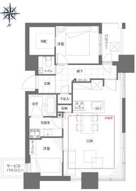 サンウッド三田パークサイドタワー 22階 間取り図