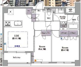 クリオ蔵前壱番館 10階 間取り図