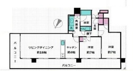 ストーリア赤坂 32階 間取り図