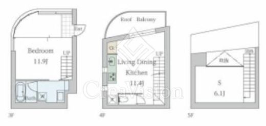 グランストーリー西麻布 (GrandStory西麻布) 2LDK　間取り