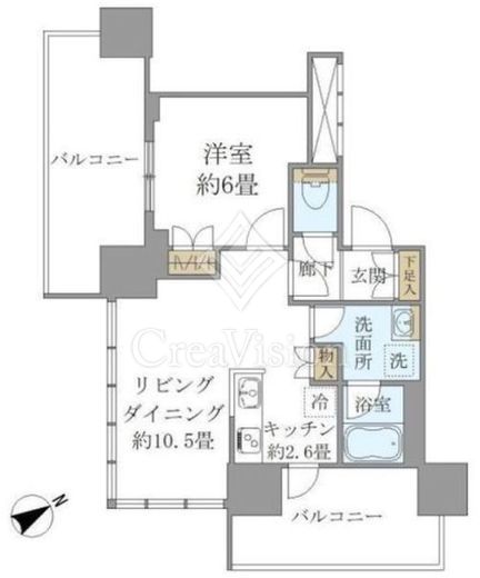 ブリリアタワー浜離宮 間取り図