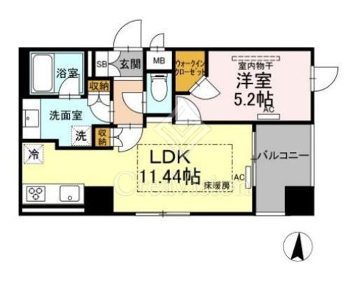 ロイジェントパークス錦糸町 間取り図