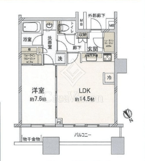 芝浦アイランド グローヴタワー 間取り図